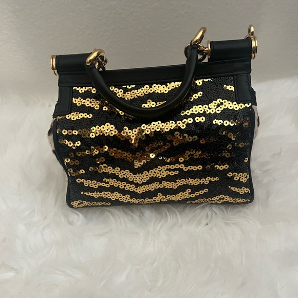 Dolce & Gabbana Miss Sicily Handbag With Sequins - Picture 3 of 7